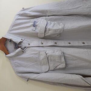 Bimini Bay Outfitters Beige Outdoor/Fishing/Camping Lightweight Men's Shirt, XL